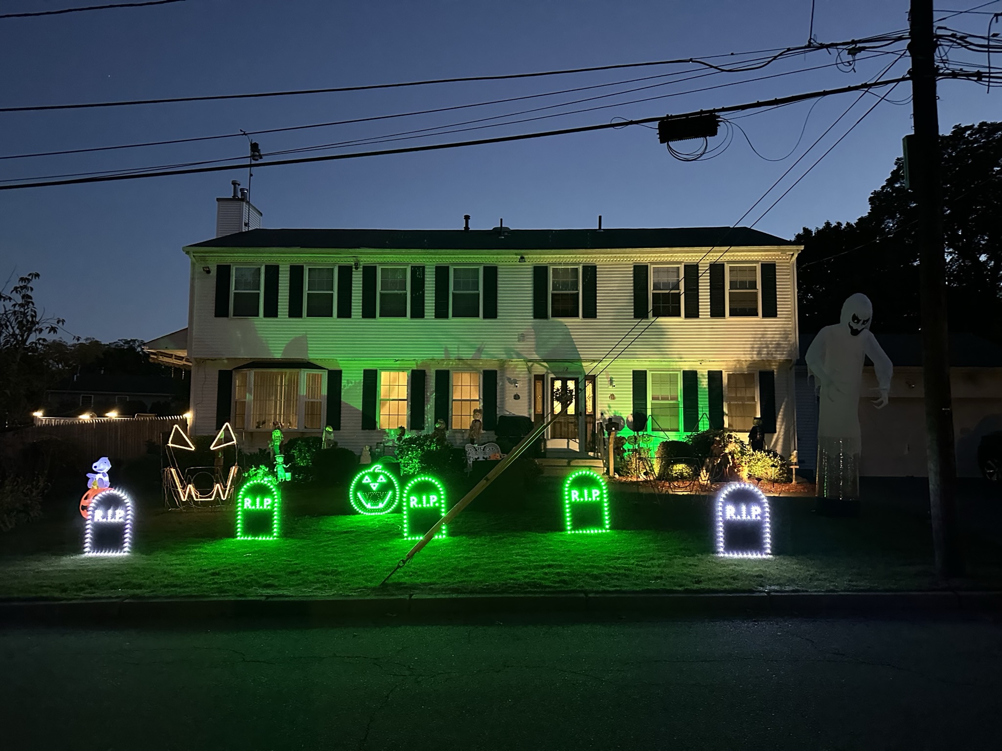 Halloween light show photo