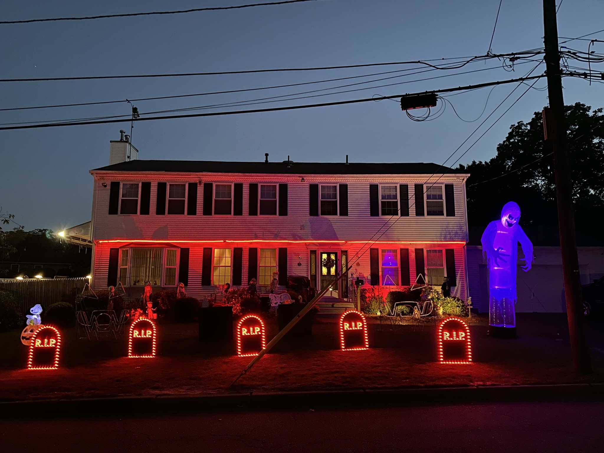 Halloween light show photo