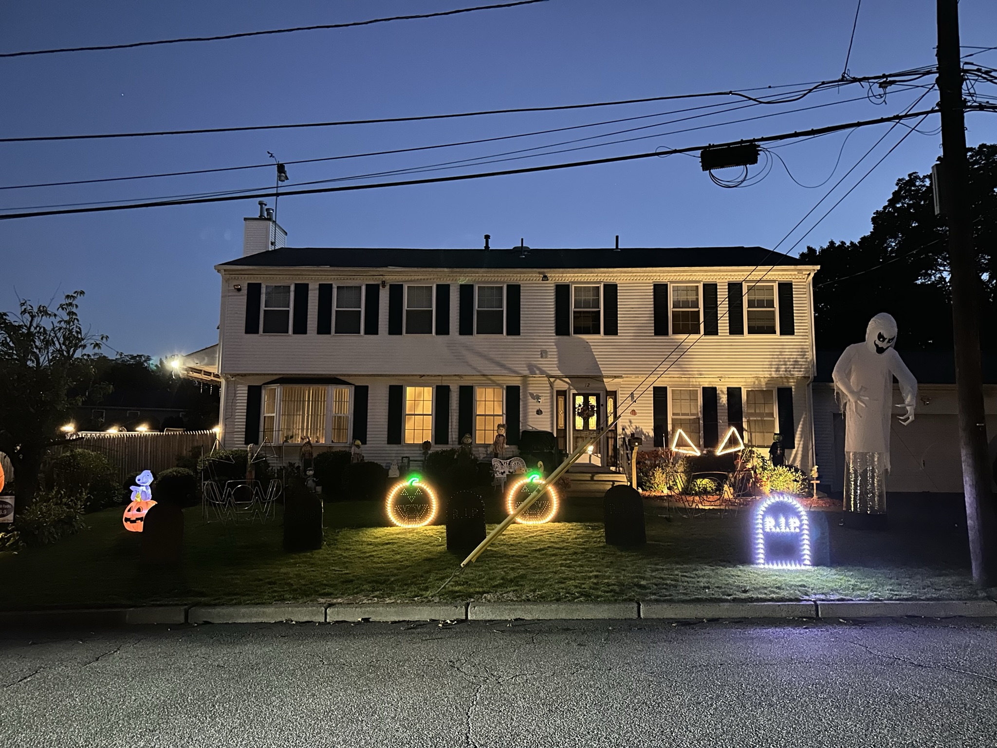 Halloween light show photo
