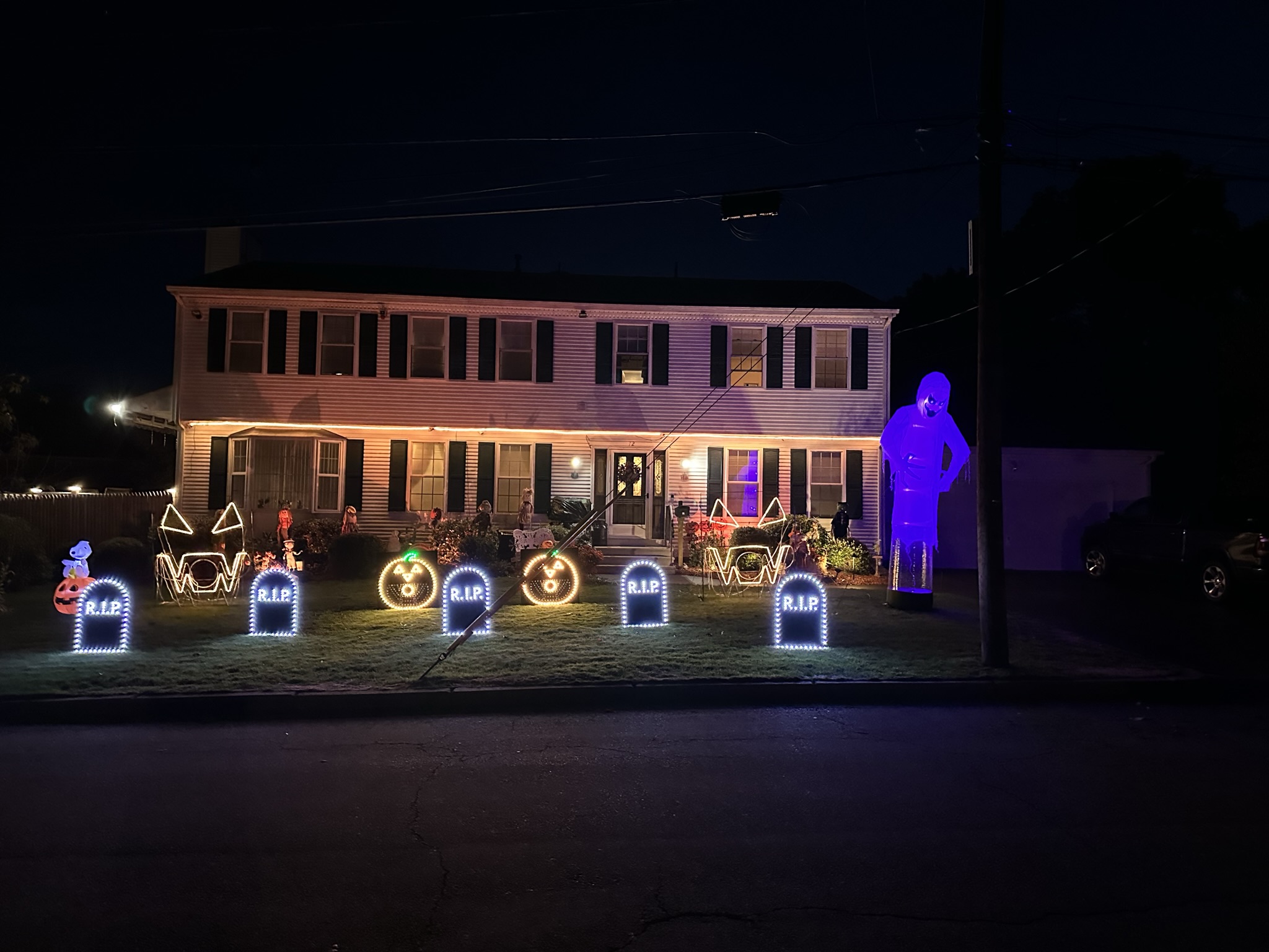 Halloween light show photo