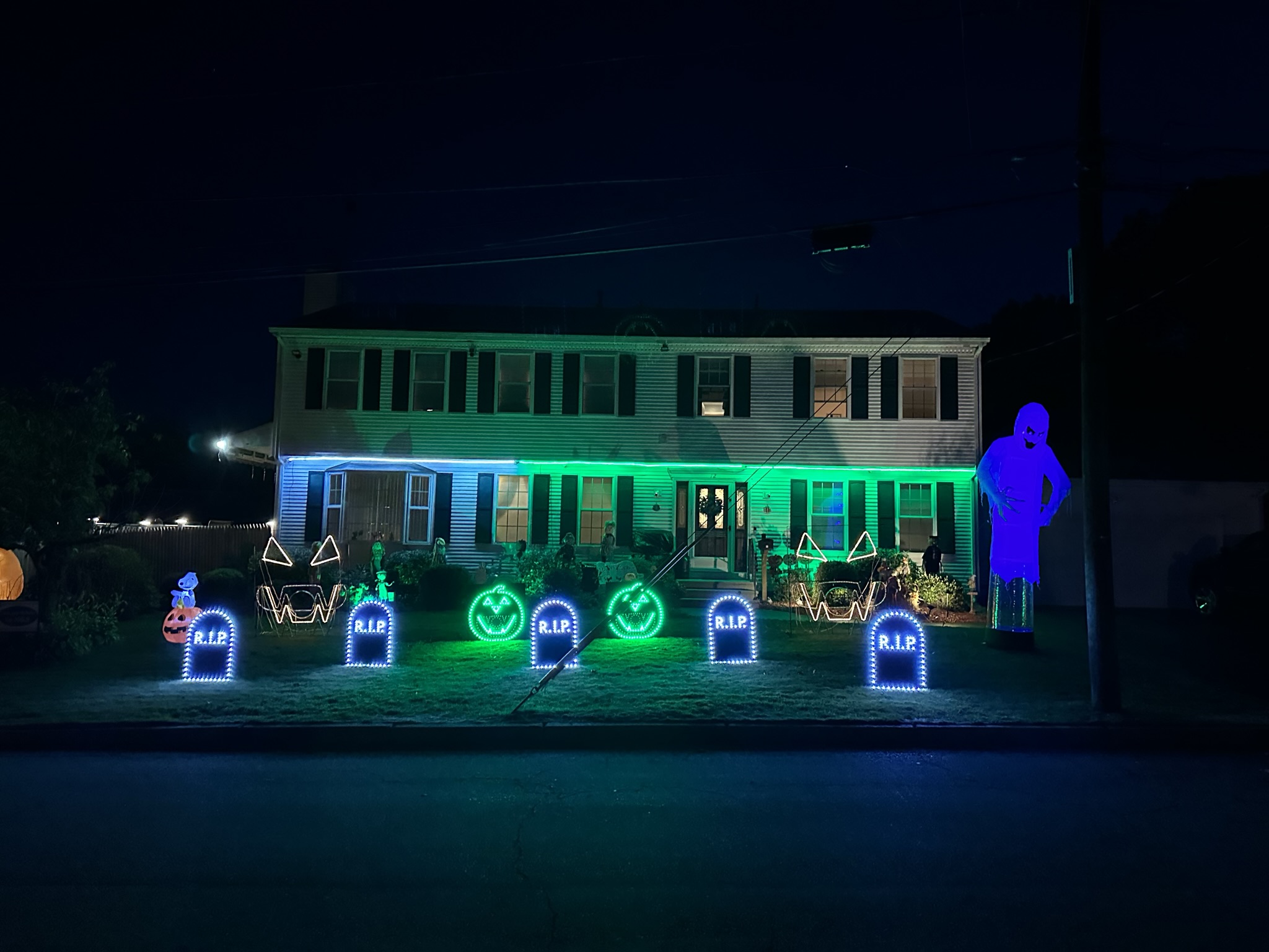 Halloween light show photo